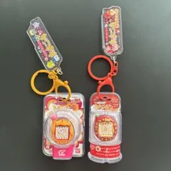 【ケーたま】たまごっちカスタムキーリング【りんごれっど】【モジモジオレンジ】のサムネイル