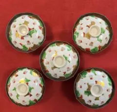 色絵花柄四角特大鉢 菓子大鉢 焼物 約5kg ウブ品 入手困難 WWTT020