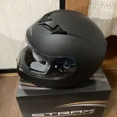 リード工業(LEAD) バイクヘルメットフルフェイス STRAX マットブラックのサムネイル