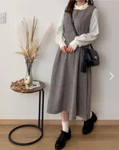 dholic◆人気売り切れ ヘリンボーンワンピース
