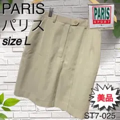 PARIS ベージュ ショートパンツ Lハーフパンツ　　スラックス
