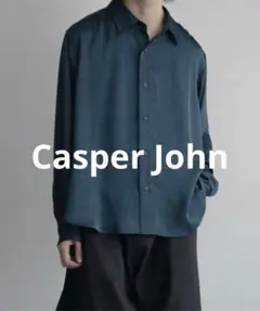 完売品　オーバーサイズ　長袖シャツ　ダークブルー　Casper John