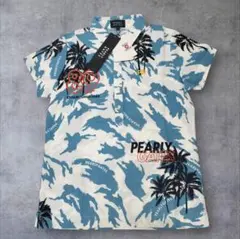 【新品68%off】パーリーゲイツ パームツリー柄 ポロシャツ S
