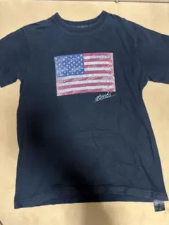 DOWBL アメリカ国旗 Tシャツ ネイビーのサムネイル