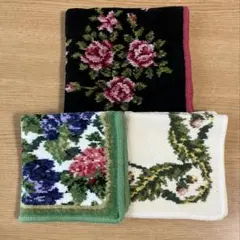 【used】FEILER ハンカチ3枚セット