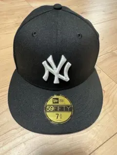 New Era 59FIFTY ブラック キャップ 7 3/4