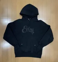【激レア・両面ロゴ】EVISU プルオーバー パーカー ビッグロゴ 40 黒のサムネイル