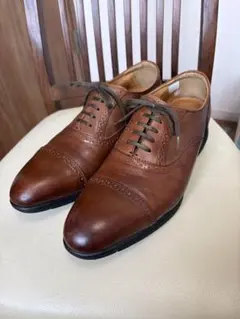 PERSON'S FOR MEN パーソンズ 革靴 ブラウンレザー 日本製　27のサムネイル