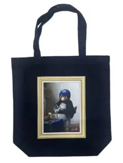 【トートバッグ】つば九郎　芸術の秋　るーびーを注ぐ鳥