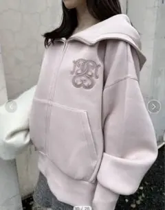 SNIDELボリュームパーカー ピンク