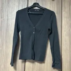 GU ブラック カーディガン M