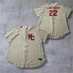 USA製 ベースボールシャツ XL ピンストライプのサムネイル
