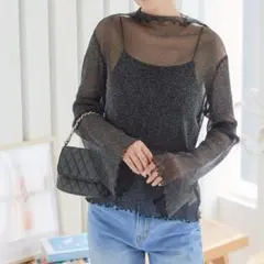 KOBE LETTUCE ハイネックシアートップス