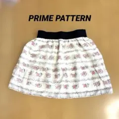 《PRIME PATTERN 》3段フレアスカート 花柄Mサイズ　ミニスカート