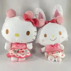 サンリオ バースデー BIGぬいぐるみ ハローキティ　ウィッシュミーメル　セット