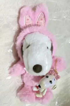 USJ スヌーピー マスコット　イースター限定　ぬいぐるみ　キーホルダー　ベル