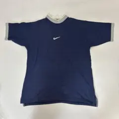 90s vintage NIKE ナイキ　リンガーT XL ビッグサイズ 90s USA製 NIKEナイキ ロゴ刺繍 リンガーTシャツ ボロ 杢グレー