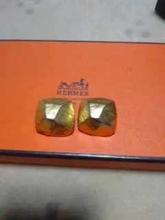 HERMES ゴールド メドール多面体イヤリングのサムネイル