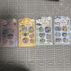 ちいかわビーズ、水入りシール　4点セート