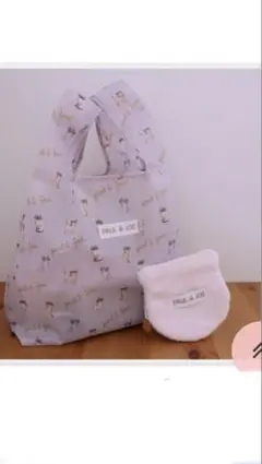 ポール & ジョー エコバッグ＆ふわふわネコポーチ2点SET