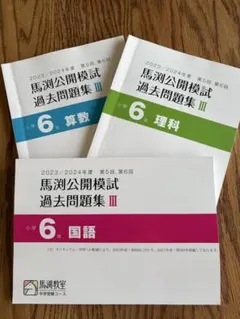 2023/2024馬渕公開模試 過去問題集 III 小6