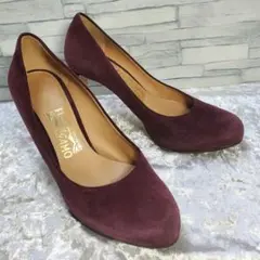【美品】✨Ferragamo 23.5cm パンプス ワインレッド 6.5C