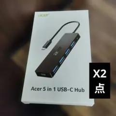 Acer 5 in 1 USB-C Hub 本体 X2点のサムネイル