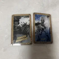 僕のヒーローアカデミア 原画展 ヒロアカ 箔押しクリアカード 荼毘 死柄木弔