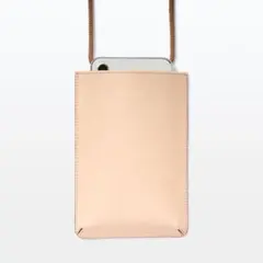 新品★無印良品★イタリア産ヌメ革　ミニサコッシュ ★★