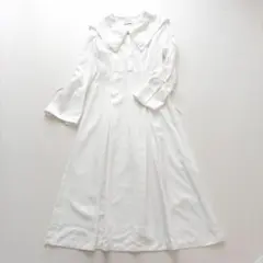 【美品】ヌキテパ コットンレースワンピース 白 ロング カシュクール インド製 美品】ヌキテパ コットンレースワンピース 白 ロング カシュクール