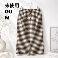 未使用 GU ギンガムチェック タイトスカート Mのサムネイル