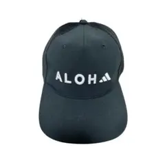 ハワイ限定ALOHAゴルフキャップ Adidas ブラック