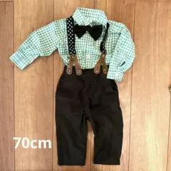 週末値下げ‼️美品✨フォーマルセット男の子70サスペンダー1歳誕生日入園式