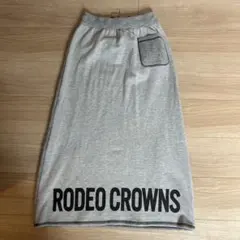 RODEO CROWNS ロングスカート グレー