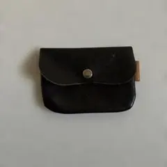 ま*ね様 ブラックレザーコインケース