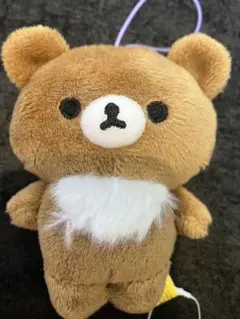 ★新品★リラックマ　ゴムひも付き マスコット　チャイロイコグマ　ラウンドワン限定