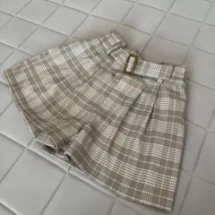 GLOBALWORK*チェック柄ハーフパンツ110cm