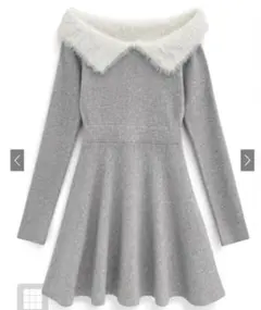 フェザーオフシャルカラーフレアミニワンピ