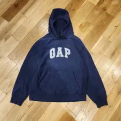 00s old gap スウェットパーカー ネイビー　フェード　y2k