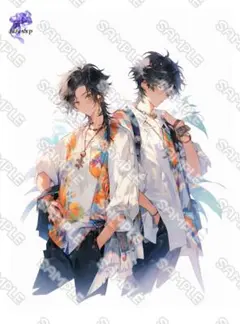 kokoshop オリジナル　人物ステッカーNo.894