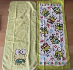 サンリオ　けろけろけろっぴ　フェイスタオル2枚のサムネイル