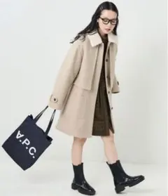 FREAK’S STORE メルトンライクウーリー 襟ボアベストセットコート