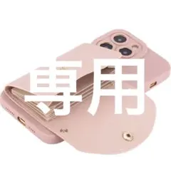iPhone 12 Pro用 ピンク カードポケットケース