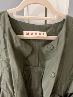 MARNI マルニ　カーキ　フリルジャケット