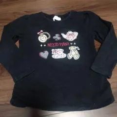 MEZZO PIANO 長袖カットソー 黒