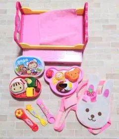 美品　メルちゃん　ベッド　ランチプレート　お弁当箱　抱っこ紐