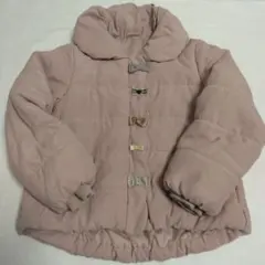 petitmain リボン くすみピンク 中綿 アウター 120