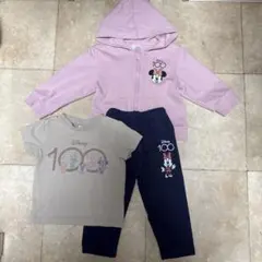 バースデー　Disney ミニー　パーカー　パンツ　Tシャツ　3点セット