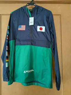 HUF FLAGS ANORAK JACKET フレンチネイビー M