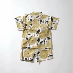 子供甚平 花柄 70〜80サイズ　(韓国子供服 Bisque）